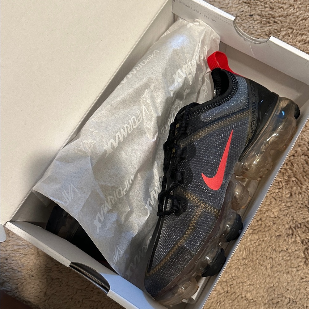 Nike Women's Air VaporMax 2019 Black and Metallic Gold